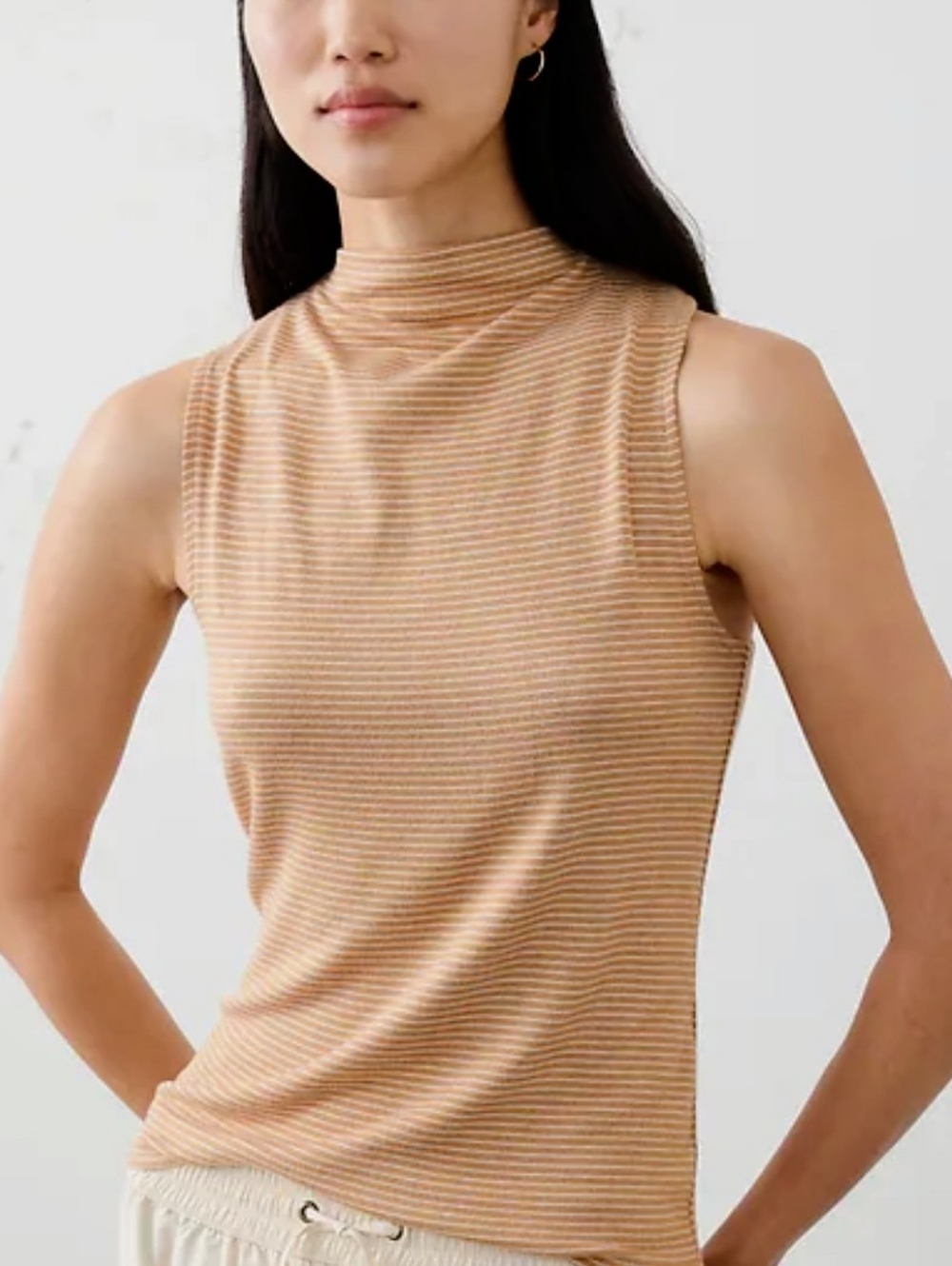 Banana Republic Soft Luxe Mock-Neck Top